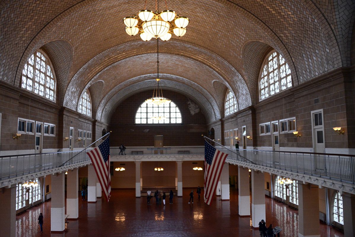 12-05 Great Hall From Floor Above Ellis Island Main Immigration Station Building